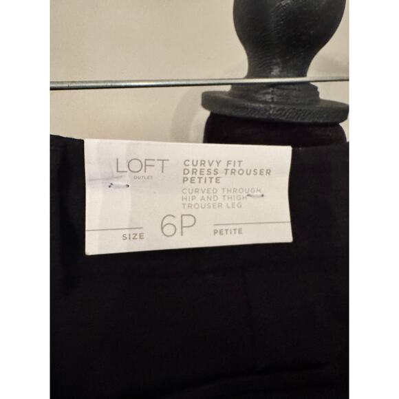 NWT - Loft Curvy Dress Trouser Black Pant - 6P - Picture 4 of 5